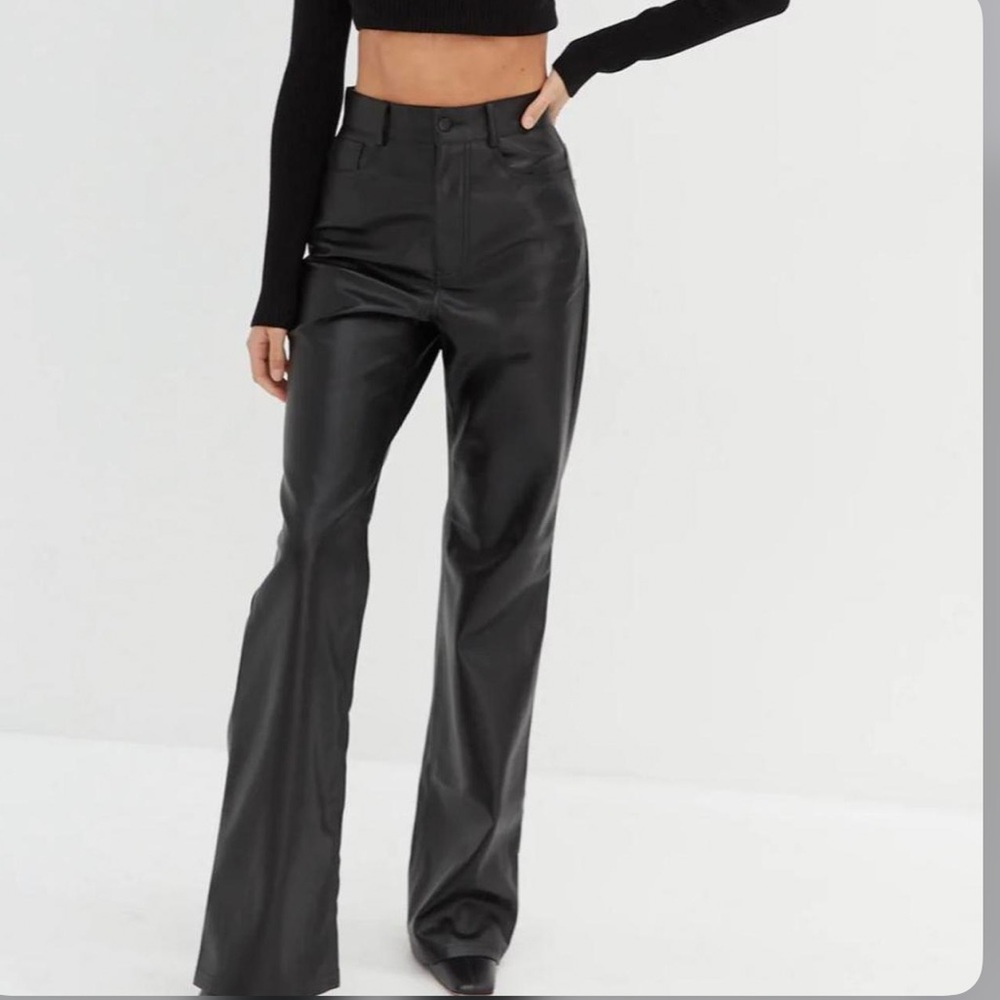 Style Addict faux leather trousers